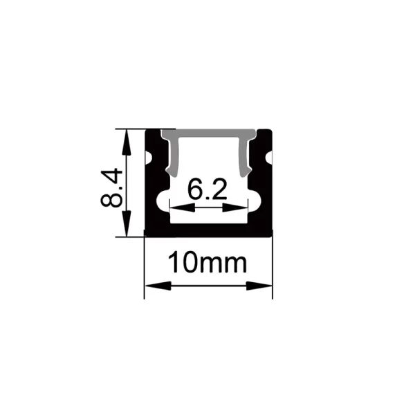 Extrusión de aluminio ES-1008