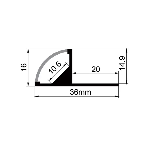 Aluminium Extrusion ES-1616L