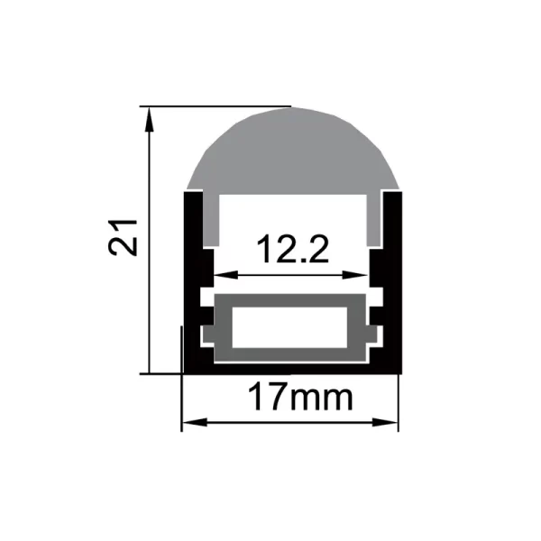 Aluminiumprofil für Led-Lichtleisten ES-1715F