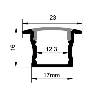 Channe de aluminio ES-2515B