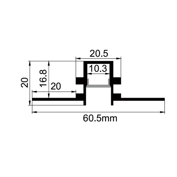 Aluminium channe ES-6020