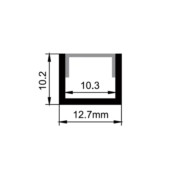 Aluminiu LED Strip canale ES-1210