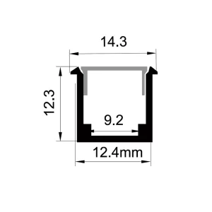 Aluminium LED Strip Kanalen ES-1512