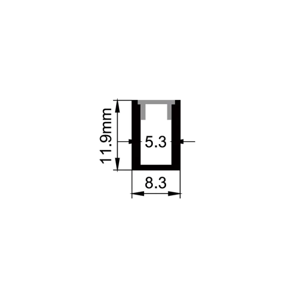 Aluminium montagekanalen ES-0811