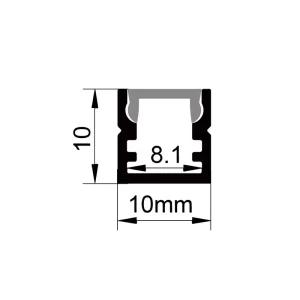 Aluminium montagekanalen ES-1010K