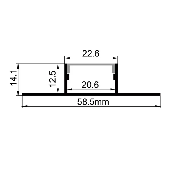 Monteringskanaler i aluminium ES-5831