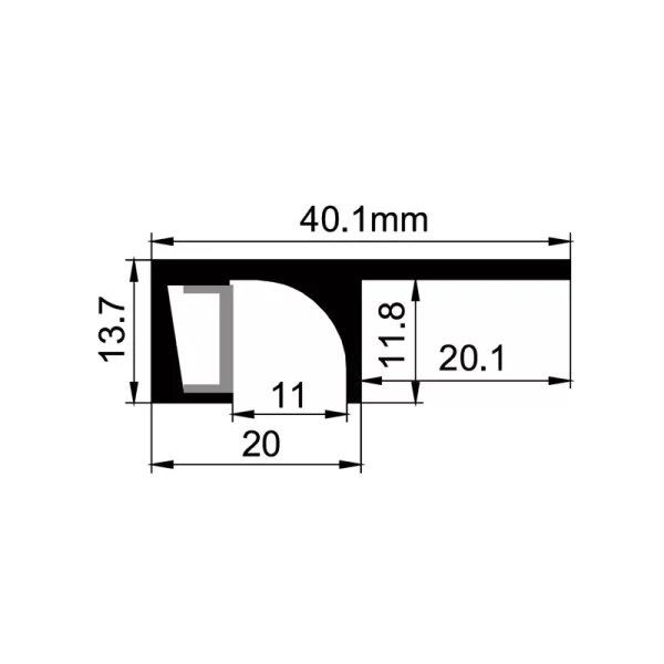 Anti-glare Polarized Light led channel ES-4014