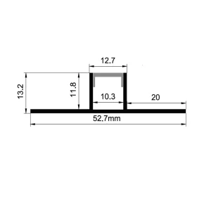 Biegsame und flexible LED-Streifen-Kanäle ES-5414UD