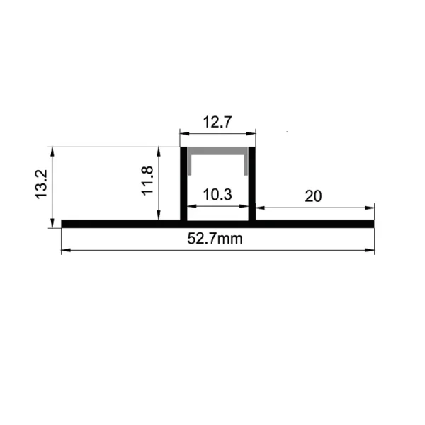 Bøjelige og fleksible LED-stripkanaler ES-5414UD