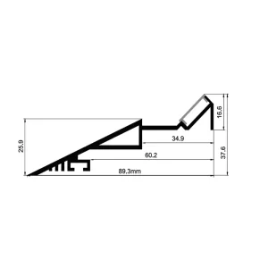 Biegsame und flexible LED-Streifen-Kanäle ES-9037LR