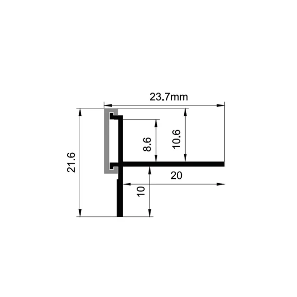 Buigbare LED Strip Aluminium Profiel ES-2422LR