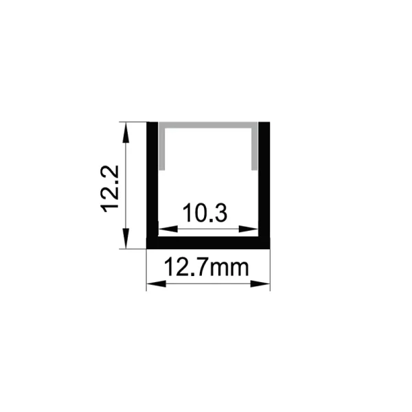 Profilé d'aluminium dentelé pliable ES-1212UD