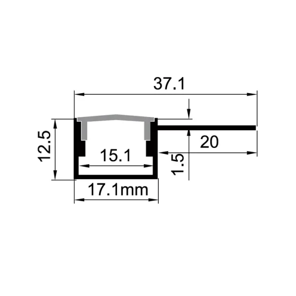 Profil negru ES-3712