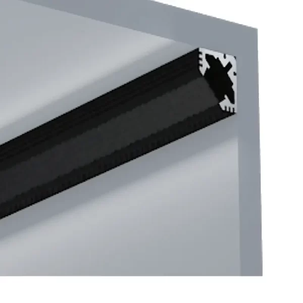 Black profile for LED strip ES-1919