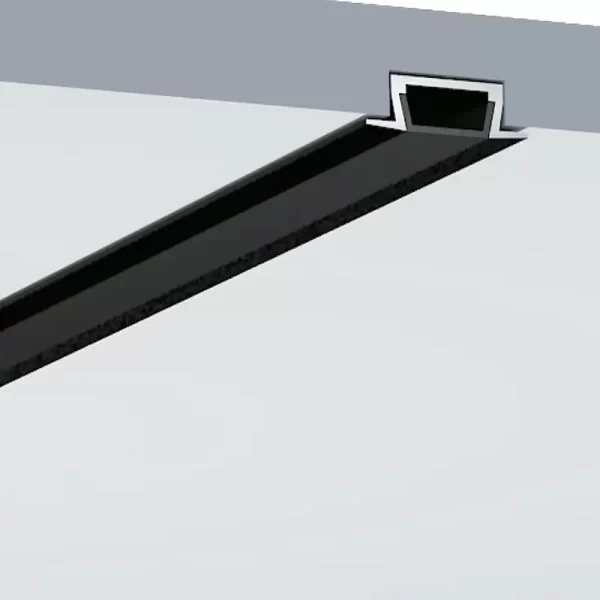 Black profile for LED strip ES-2206