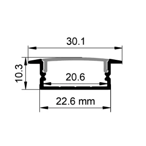 Venta caliente de perfiles LED ES-2810