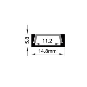 LED Aluminium Extrusion ES-1506