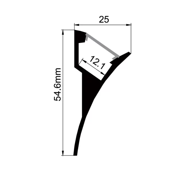 LED Aluminium Extrusion ES-2655