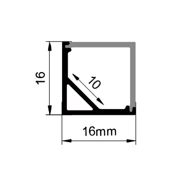 Perfiles de canal LED ES-1616B