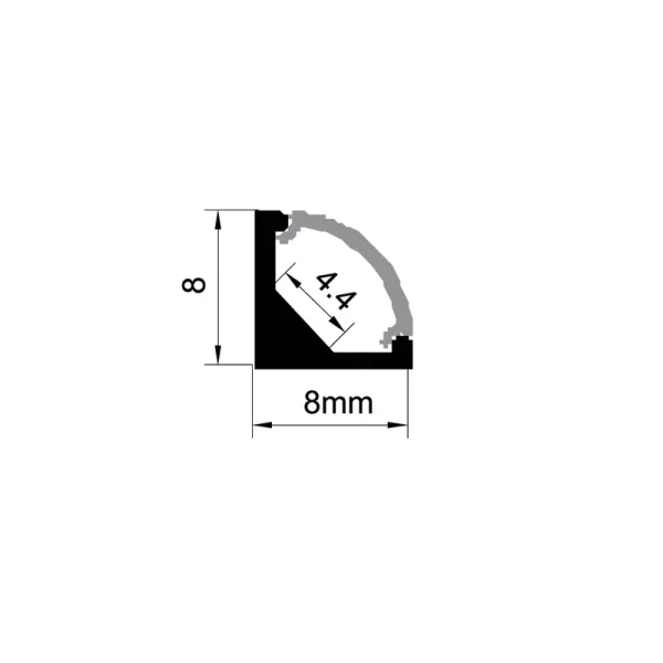 Profilés d'angle LED ES-0808