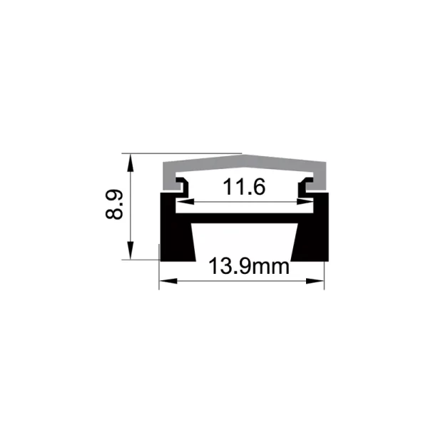 Perfis de canto LED ES-1408