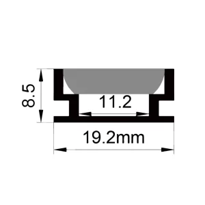 Perfil de chão LED ES-1908