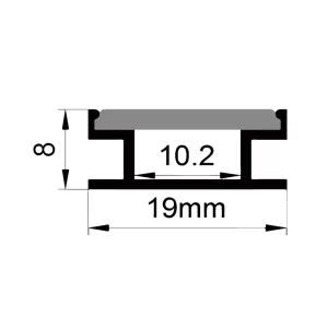 LED-gulvprofil ES-1908B