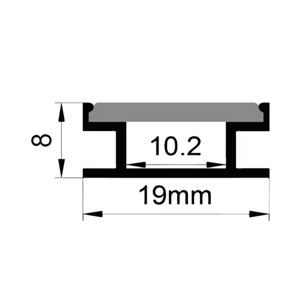 LED-golvprofil ES-1908B