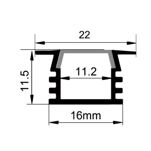 LED lichtkanalen en lichtverstrooiers ES-2212