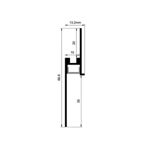 Perfiles de montaje de tiras de luz LED ES-6713LR