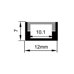 Profilés de bande LED série murale ES-1207