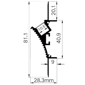 Profilés de bande LED série murale ES-2881