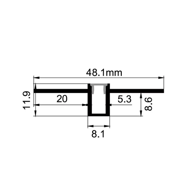 Profiler för LED-remsor ES-4014B