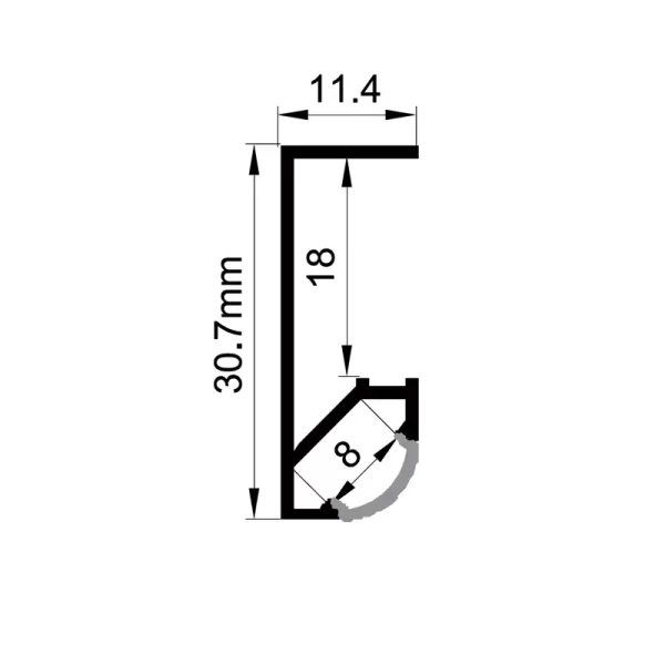 Tiras LED Perfiles y accesorios ES-1130