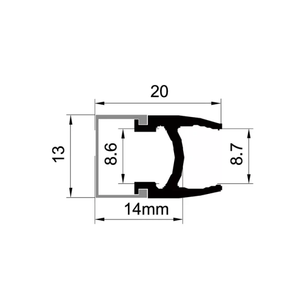 Benzi cu LED-uri Profiluri și accesorii ES-1412C