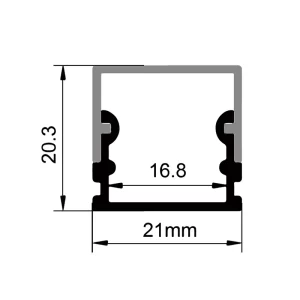 Perfil de aluminio LED ES-2114