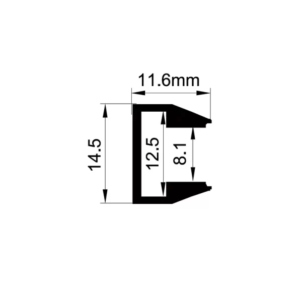 Profilé LED sous les meubles de cuisine ES-1412