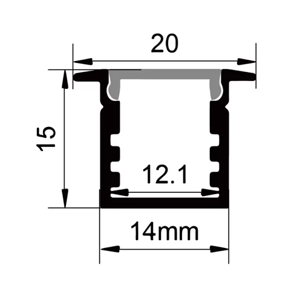 Led-lysprofil mini ES-2014K