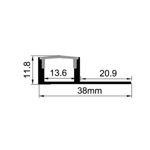 Led Strip Channel Schwarz ES-3811