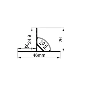 Linjär LED-profilbelysning ES-1616K