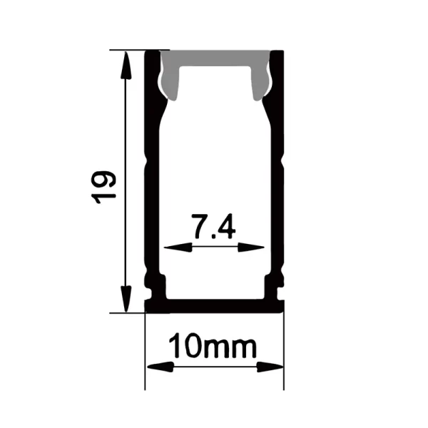 Mini canal d'éclairage LED en aluminium ES-1019K