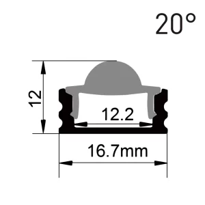 Udendørs LED-profiler i aluminium ES-1707F