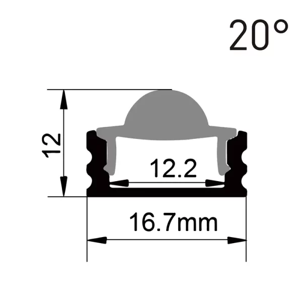 Extrusiones de aluminio LED para exteriores ES-1707F