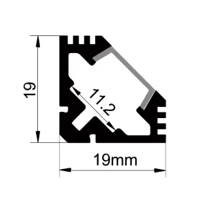 Extrusiones de aluminio LED para exteriores ES-1919