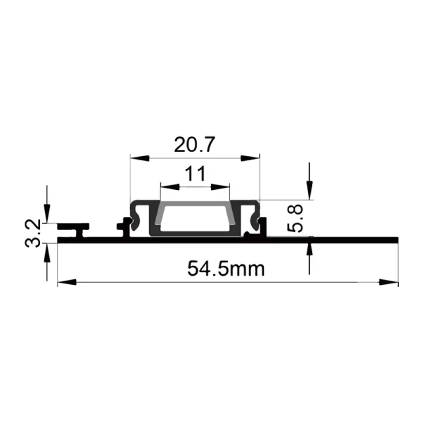 Perfis LED para encastrar ES-5405