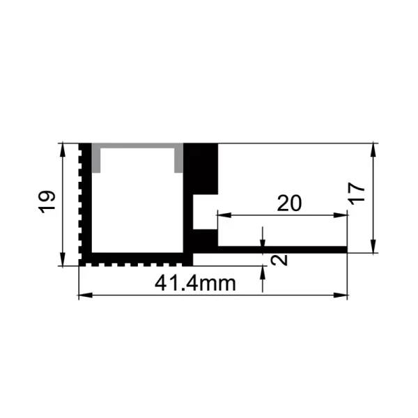 Ytmonterade LED-profiler ES-4118B