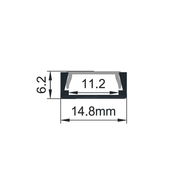 geleid aluminium kanaal ES-1506B