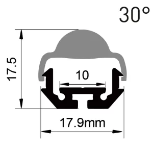 led Aluminium-Kanal ES-1815E