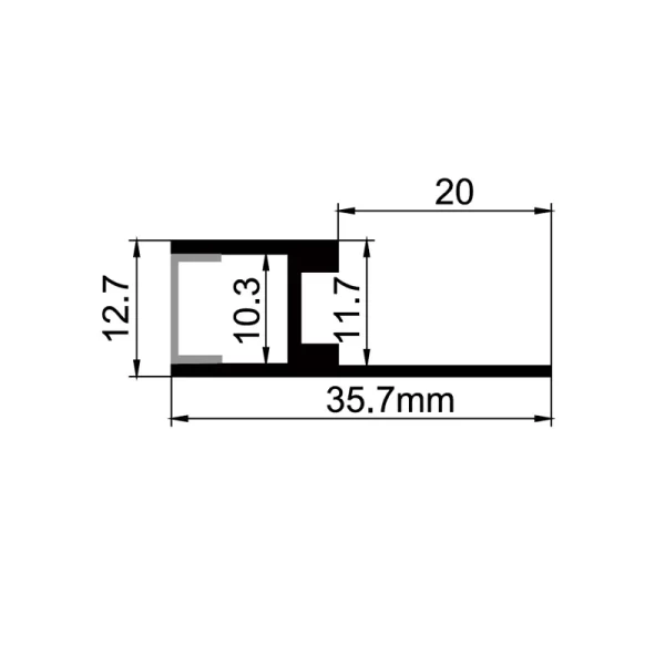 a condus canal de aluminiu ES-3612C