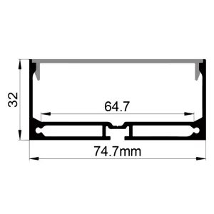 geleid aluminium kanaal ES-7532